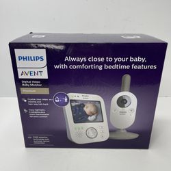Phillips Avent Baby Monitor Video Audio Model SCD843 Private And Secure 3.5"