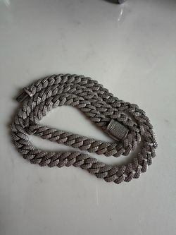 Cuban Link “icy” 24.5 length chain for sale