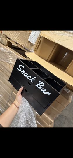 snack bar wooden box