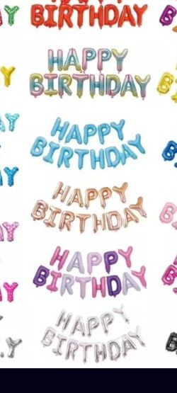 Birthday Balloon Letter