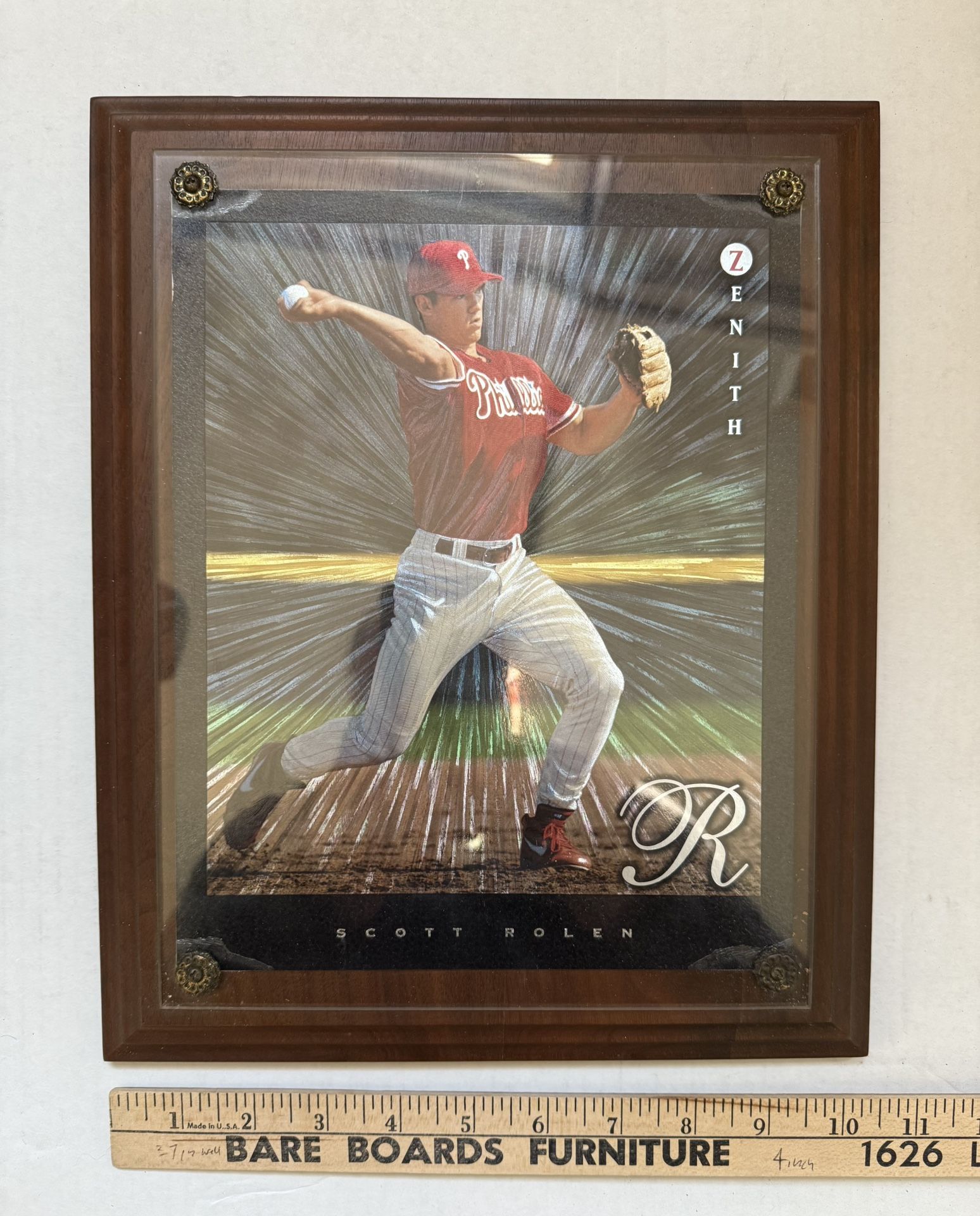 Scott Rolen 1997 Pinnacle Zenith Dufex Parallel Rookie Card Phillies 8x10 Picture MLB