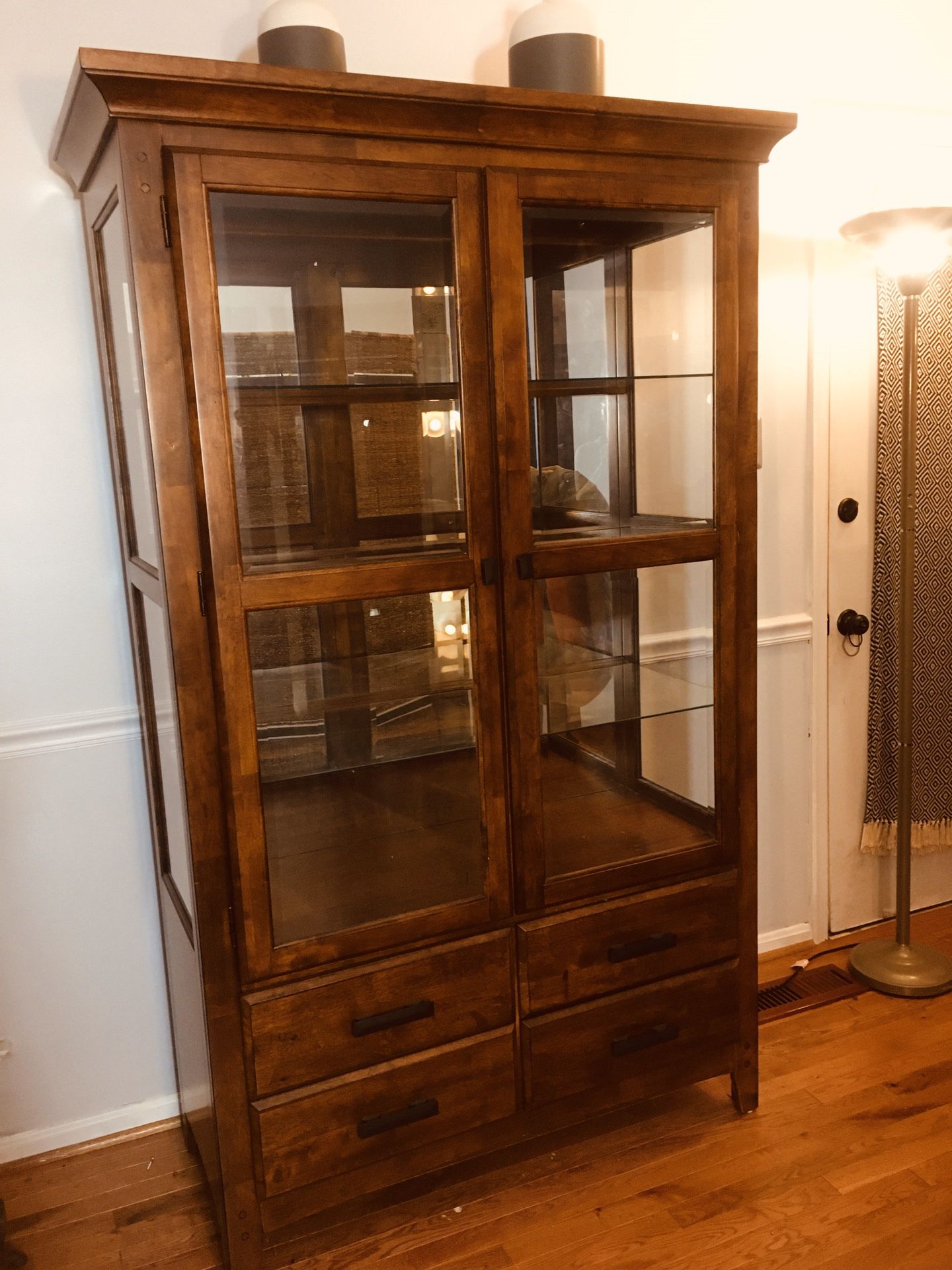 China cabinet with glass shelves (or best offer)