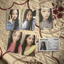 Minji Photocards & ID Card
