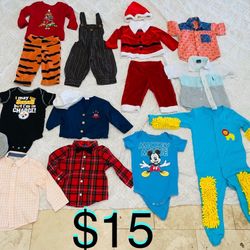 $15 lot of Baby Boy Clothes size 12 /18 months in great condition