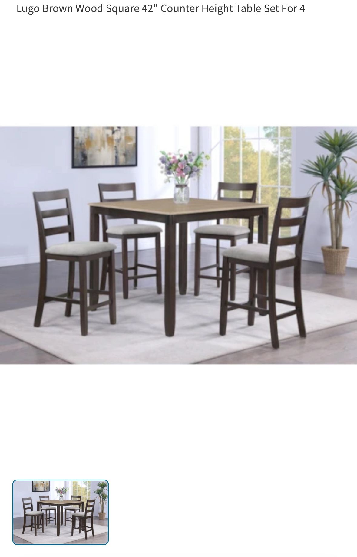 Dining Table w/ 4 Chairs