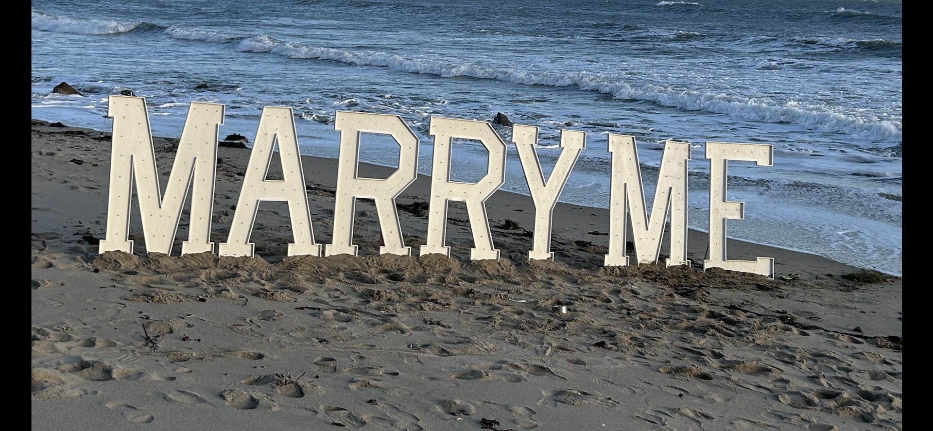 Merry Me Marquee Letters