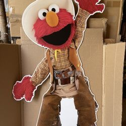 Cowboy Elmo Character Cutout 