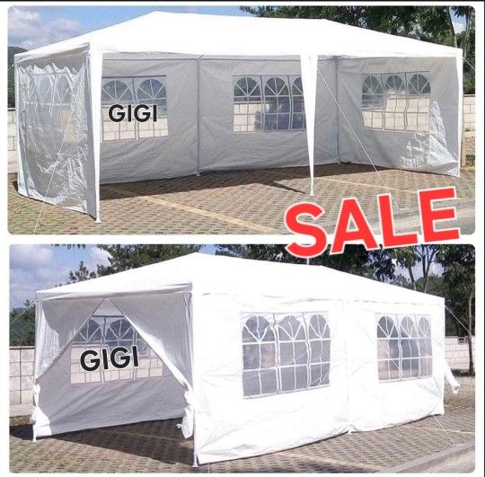 10' X 20' Canopy Tent with 6 Side Walls for Party Wedding Camping and BBQ