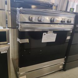 New Samsung
30 in. 5-Burner Freestanding Smart Gas Range in Stainless Steel with No Preheat AirFry and Wi-Fi Enabled Convection