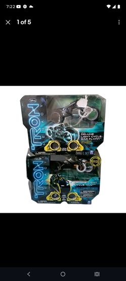 Disney Tron Legacy Deluxe Light Cycle Sam & Clue Action Spin Master