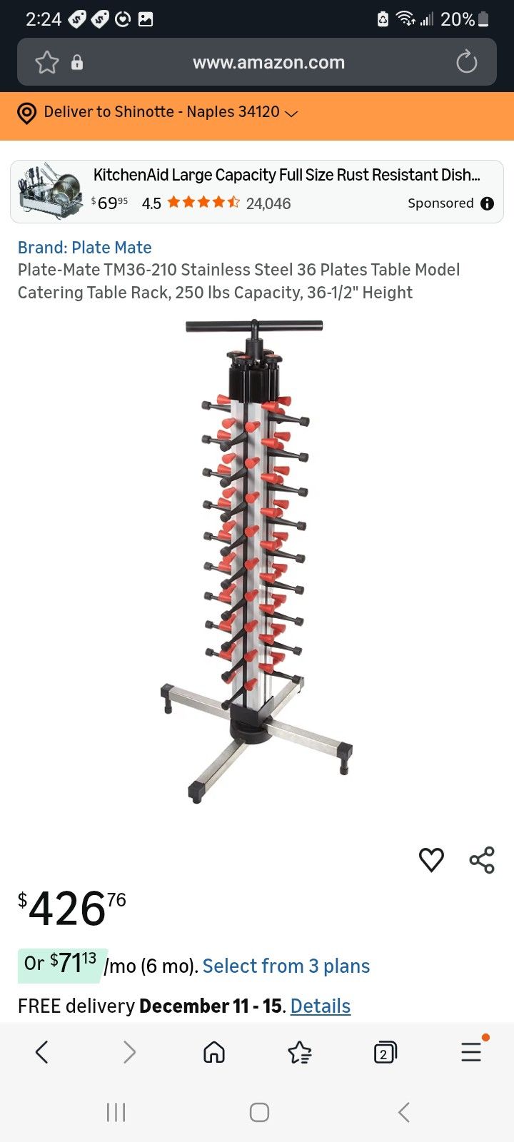 Catering Rack For Plates