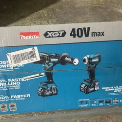 MAKITA 40V Max XGT Brushless Cordless 2-Pc. Combo Kit (BRAND NEW)