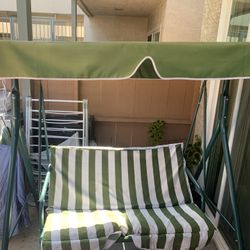 Like New Swing Set With Sun Blocker