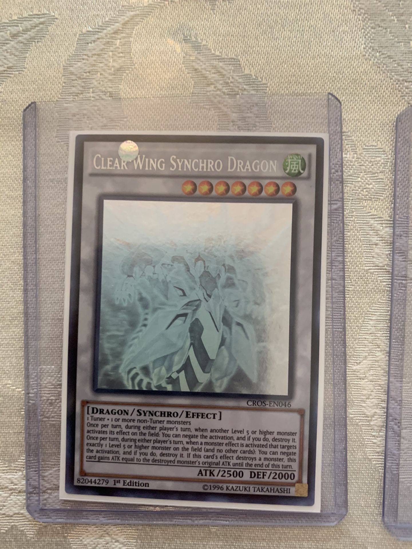 Clear Wing Synchro Dragon Ghost Rare 1st Edition