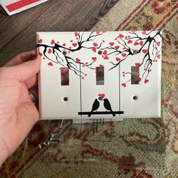 Three Toggle Metal Light Switch