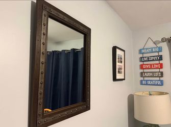 Industrial Studded Wall Mirror
