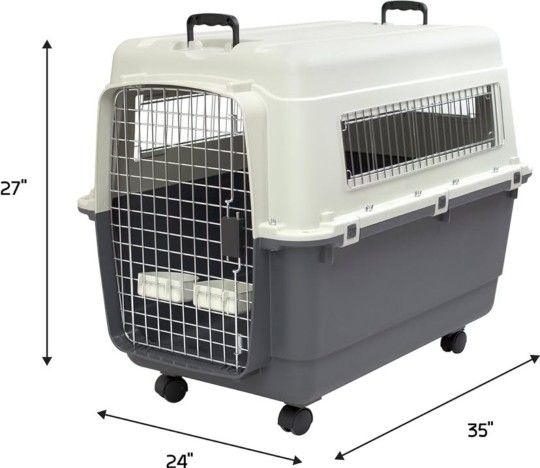 SportPet Designs Plastic Rolling Kennel for XXXLarge Dog