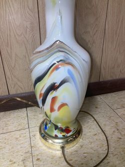 Art Glass Swirl Lamp- Action International LTD