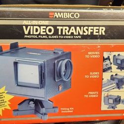 Video to Digital Transfer Device. movies to videos, slides to video, prints to video. Ambico