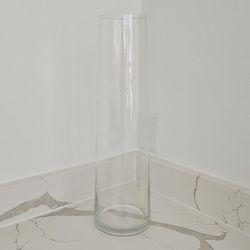 19.25"H Tapered Glass Vase