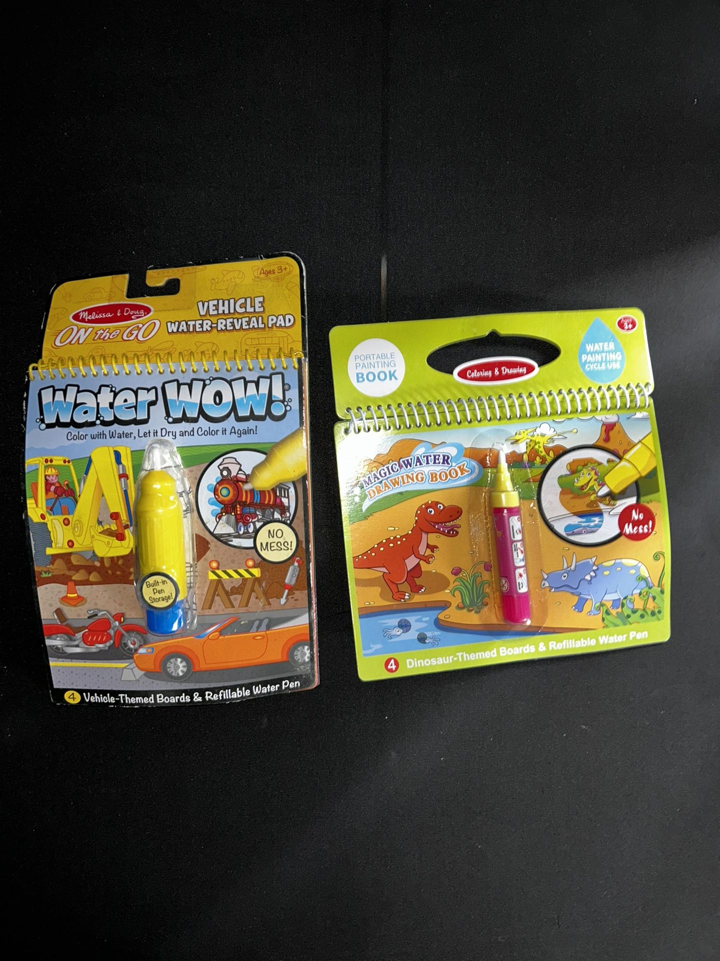 two "Water Wow!" style Coloring books
