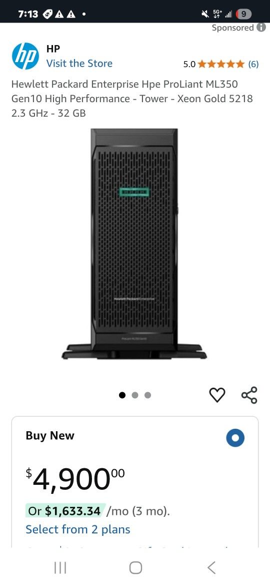 Proliant 350 Gen 10 Server