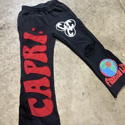 Capri flared sweatpants