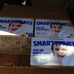 Diapers +SMARTY PANTS SIZE 7
