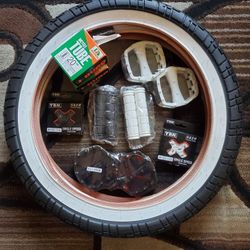 NEW Bicycle Bmx Parts Bundle 20" White Or Black