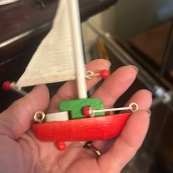 Wedding Christmas Tree Ornament Sailboat