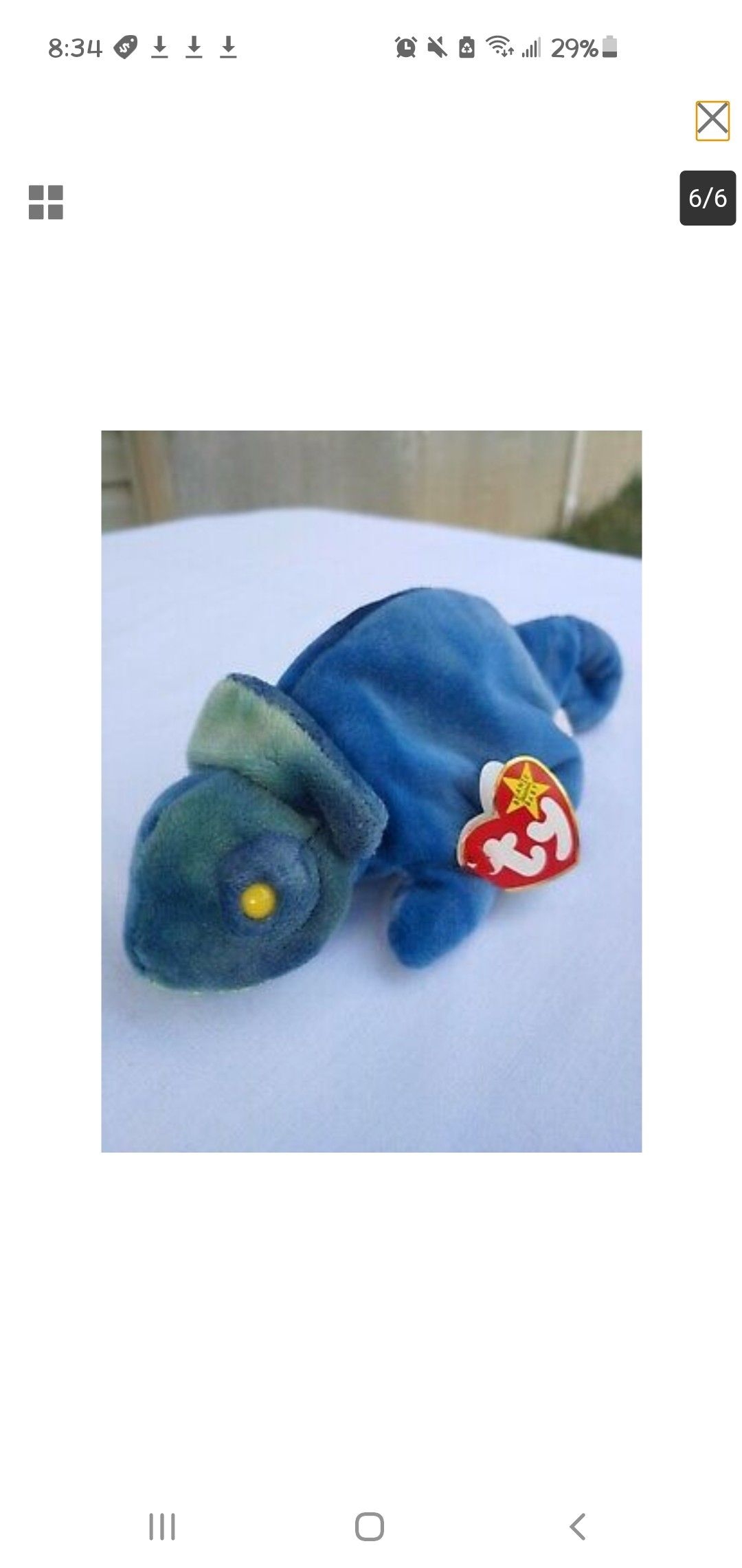 ty Beanie Baby "Rainbow"