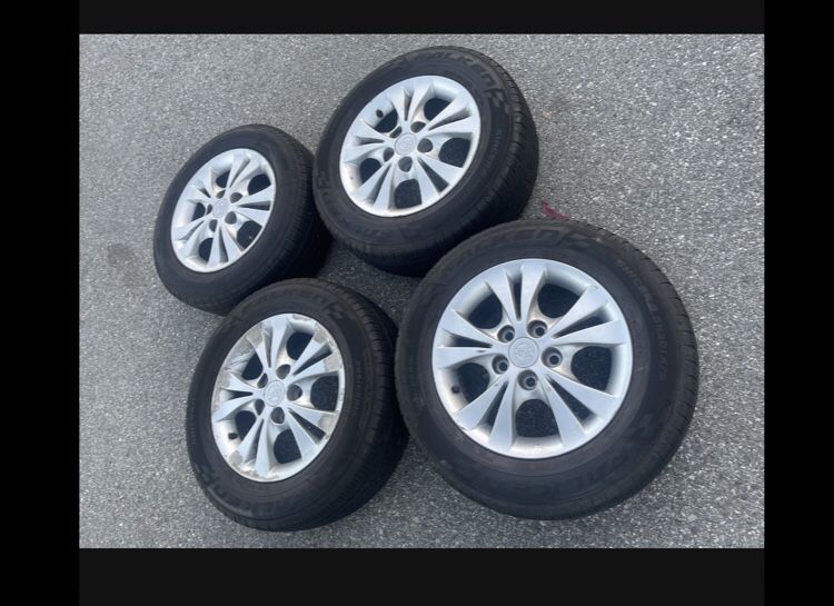 4 X 205/65r15 5x4.5 5x114.3 Stock Toyota Camry  Cr-v Mustang Tacoma Civic Sentra Altima Camry  Rims Wheels Good Treads Tires