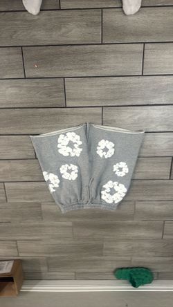 Grey denim tears shorts
