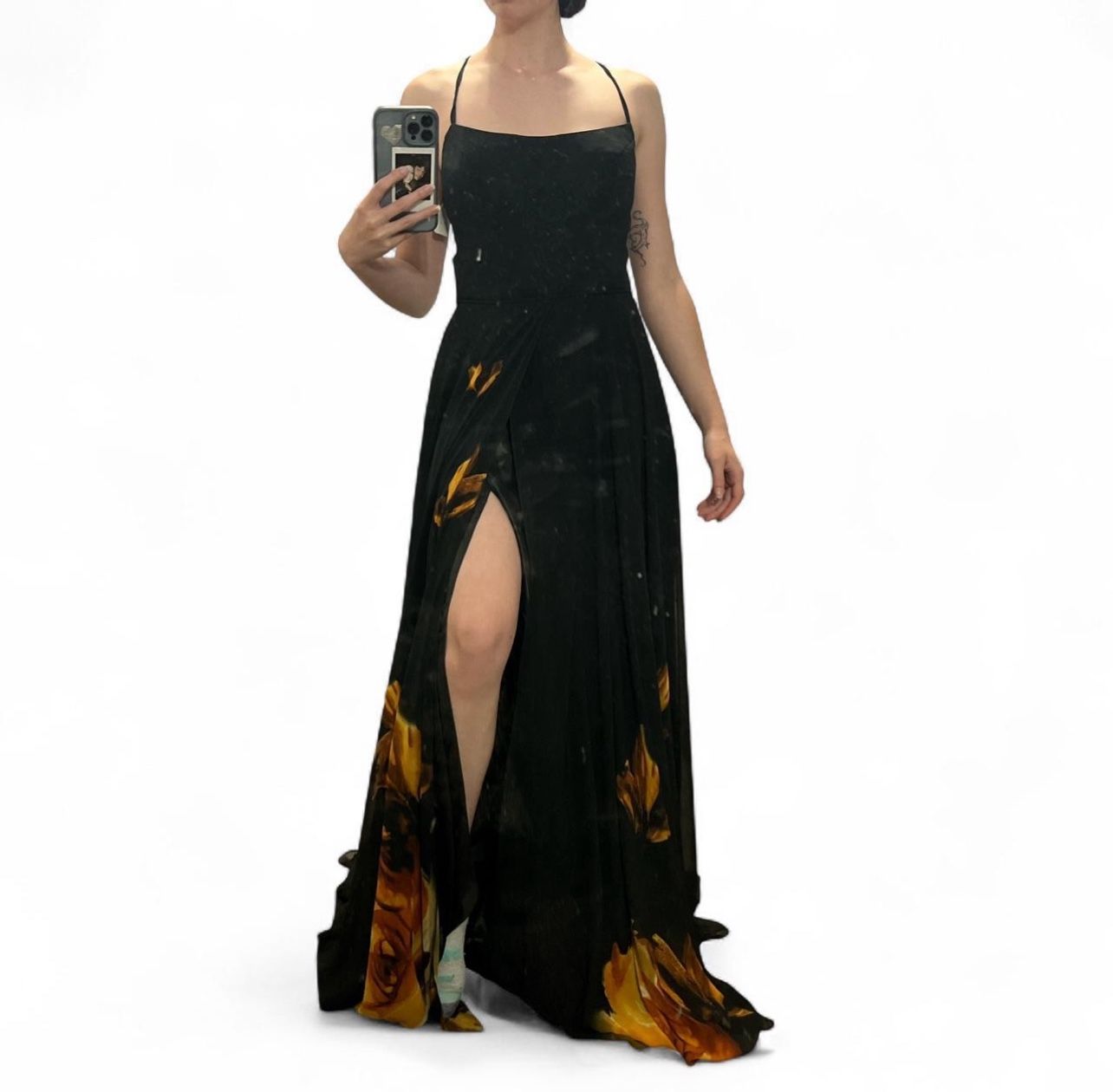 Black Floral Dress