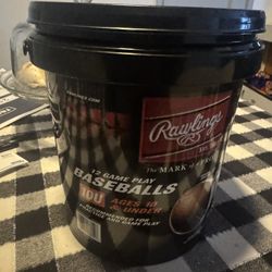 Brand New!! Bucket If Baseball 