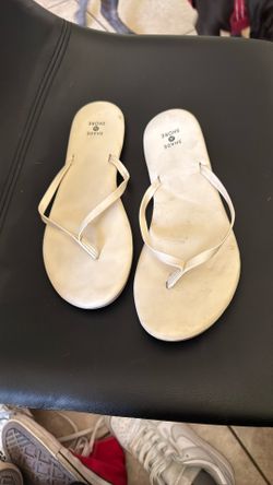 White Sandals Size 10