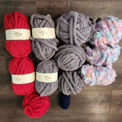 Eternal Bliss Yarn from Yarn Bee, Jumbo Chunky Chenille Yarn for Knitting, Crocheting, and Crafts 