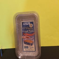 Hefty EZ Elegance Colors 4 Loaf Pans With Covers-$8.00