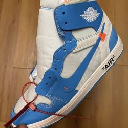 Off White Air Jordan 1 UNC Size 10.5 