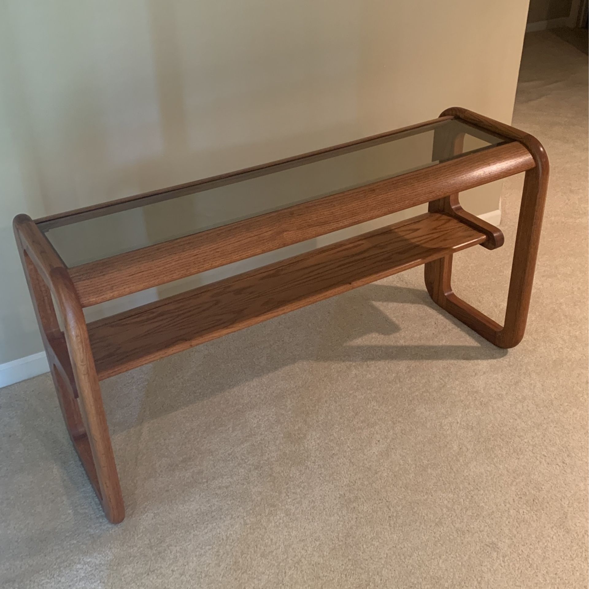 Moving Sale- Oak Console Table And Side Table