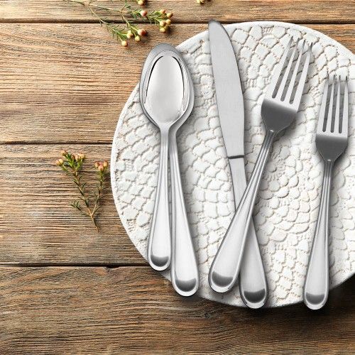 Brand new Argent Orfevres Nova 101 Piece Remailer Flatware Set. Retails for $160 plus tax.