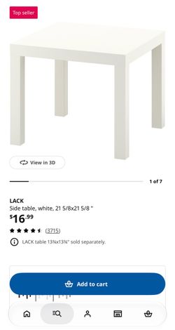 SMALL WHITE TABLE (2PCS)