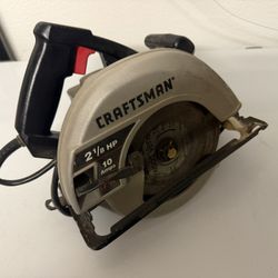 Craftsman Circular Hand Saw, 2 1/8 HP, 10A, 7 1/4”