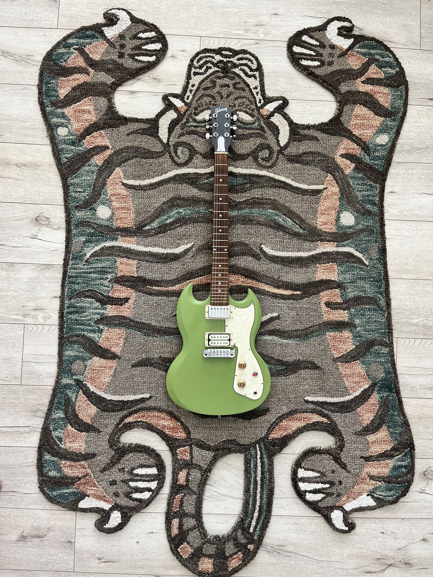 2017 Gibson SG Fusion Mello Green With Strap And Gig Bag