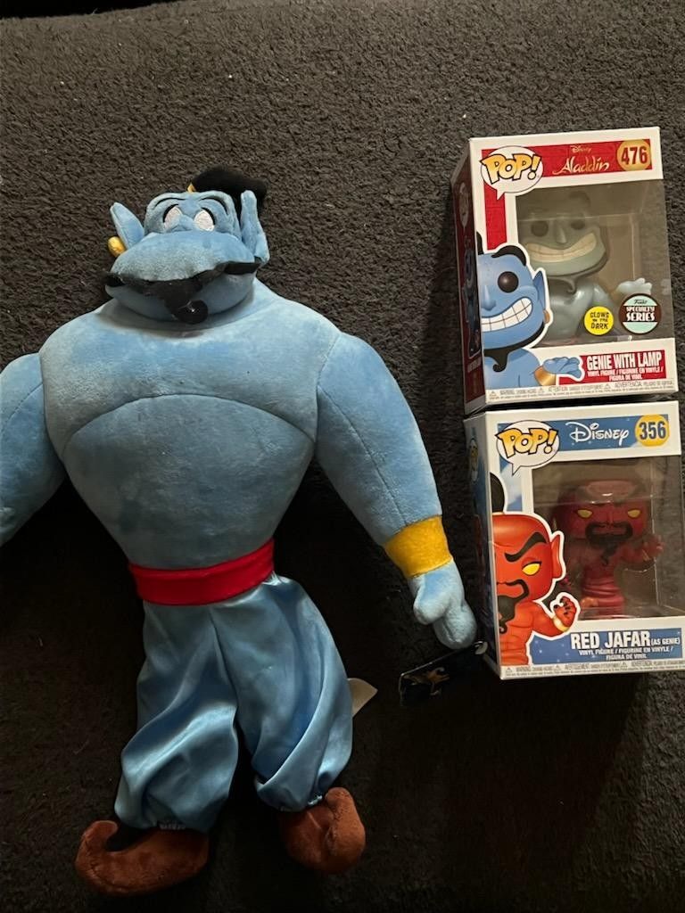 Disney Aladdin Genie Pop  Set And Plush