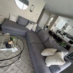 Left Facing Chaise Sofa Sectional Oversized