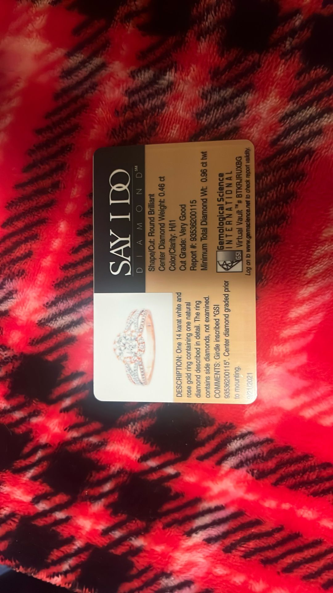 1CTW Real Diamond Ring