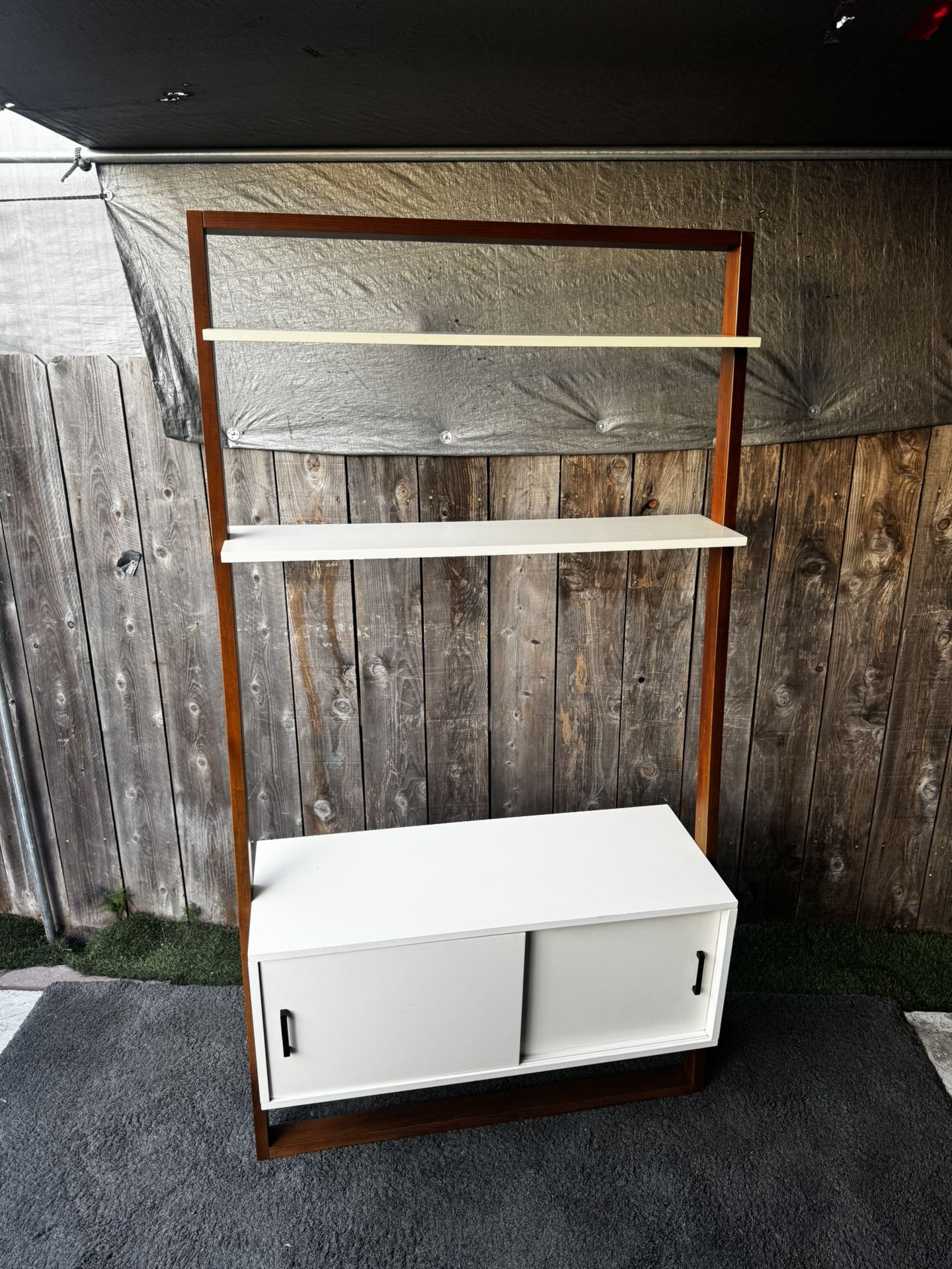 Ladder Shelf Media Console