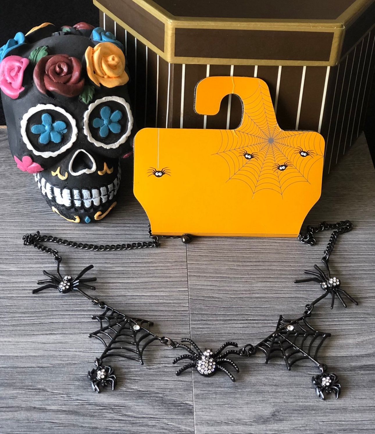 Elegant Spider Halloween Necklace