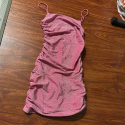 Pink Sparkly NEW with Tag XS Dress